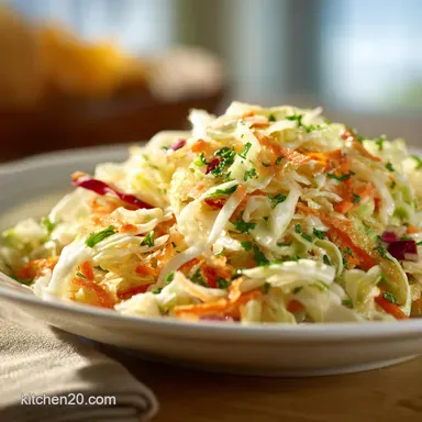 Coleslaw Recipe: Chip Shop Classic for Ultra-Crispy Slaw Recipe Card