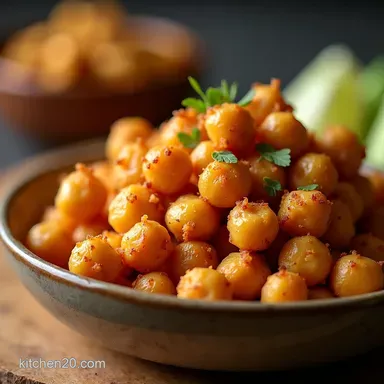 My 3Ingredient Crispy Roasted Chickpeas The Easiest Snack Recipe Card