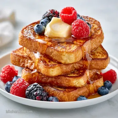 French Toast in 25 Minutes Recipe Card