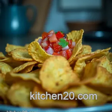 Crispy Homemade Tortilla Chips with Fresh Tomato Salsa: A Family Favorite Recipe Card