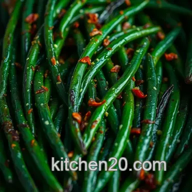 Crispy Oven-Roasting Green Beans: A Family Favorite Side Dish Recipe Card