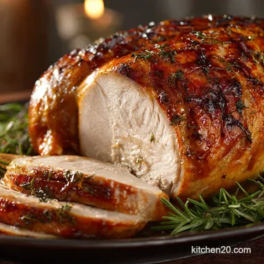 Roast Turkey: The Secret to Crispy Skin and Moist Herb-Butter Meat Recipe Card