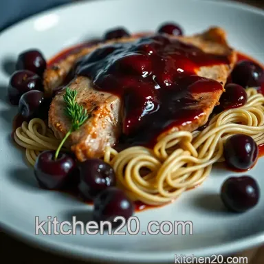 How to Cook Duck Breast: Crispy Skinned Duck Breast with Cherry Port Sauce Recipe Card