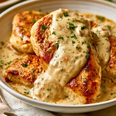 Tuscan Chicken: Creamy Slow-Cooked Recipe Card