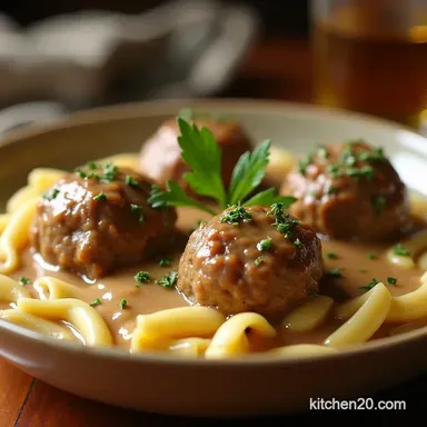 The Ultimate Crockpot Swedish Meatballs with Creamy Gravy Recipe Card