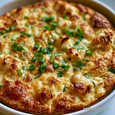 Crustless Crab Quiche Recipe with Gruy&egrave;re Recipe Card