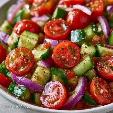 Cucumber Tomato Summer Salad in 20 Min