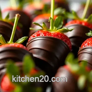 Easy How to Make Chocolate Covered Strawberries: Godiva Style! Recipe Card