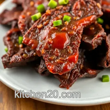 Simple & Flavorful Dehydrate Beef Jerky with Spicy Korean Flavor: My Family's Favorite! Recipe Card