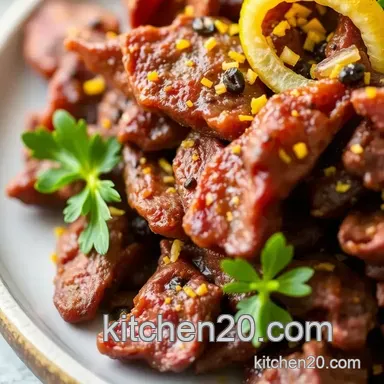 Dehydrate Lemon Pepper Beef Jerky Delight Recipe Card