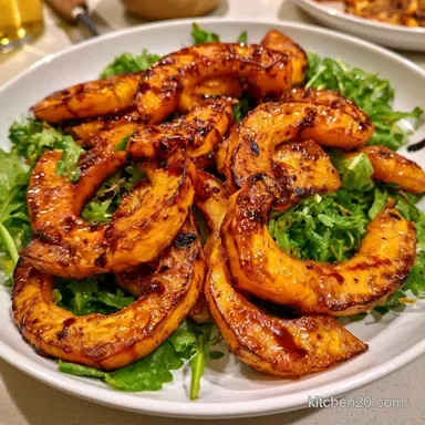 Roasted Delicata Squash Arugula Salad Recipe Card