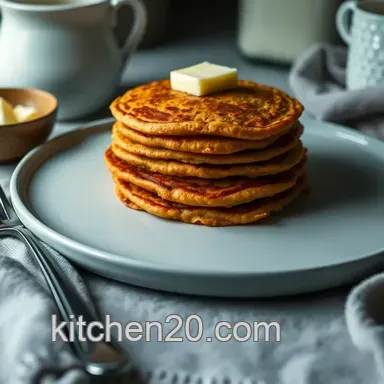 Delightful Sweet Potato Pancakes Recipe: Cozy Breakfast Treat Recipe Card