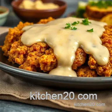 Down-Home country fried steak recipe: Creamy Gravy! Recipe Card