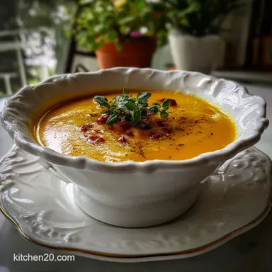 Dreamy Roasted Butternut Squash Soup: Velvety Easy Recipe Card