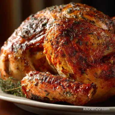 Thanksgiving Turkey Recipe: Perfectly Juicy, Ultra-Crisp Dry Brine Method Recipe Card