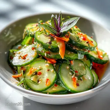 Easy Asian Cucumber Salad for Meal Prep Recipe Card
