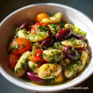 Ridiculously Easy Bean Salad: Protein Packed Recipe Card