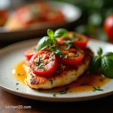 Easy OvenBaked Bruschetta Chicken Recipe 45 Mins Recipe Card