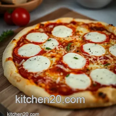 Easy Cheese and Tomato Pizza: A Simple Take on Margherita Recipe Card