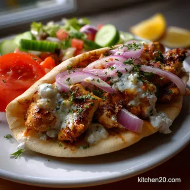 Chicken Gyros: Ultra-Tender, 10-Minute Prep Recipe Card