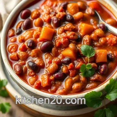 My Easy Chili Recipe with Hearty Beans Delight: A Cozy, Flavorful Favorite! Recipe Card
