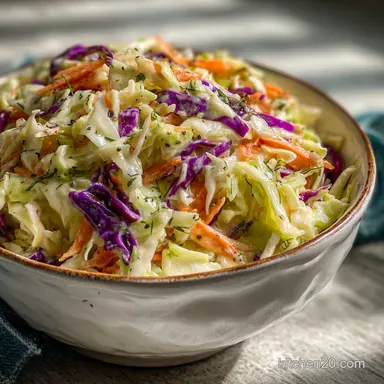 Easy Coleslaw Recipe for Pulled Pork Recipe Card