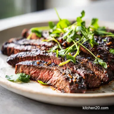 Flank Steak Marinade in 20 Minutes for 5 Servings Recipe Card