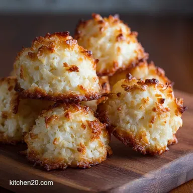 Foolproof GlutenFree Keto Coconut Macaroons Chewy Low Carb Sweets Recipe Card