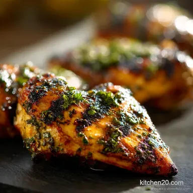 Chicken Marinade Zesty Lemon Herb Recipe for Grilling Recipe Card