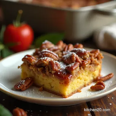 Easy Pecan Pie Dump Cake Southern Decadence Made Simple Recipe Card