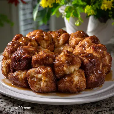 Monkey Bread Recipe: Cloud-Like Dough & Caramel Crust Recipe Card