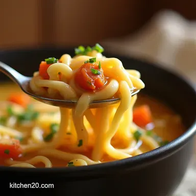 Best Slow Cooker Chicken Noodle Soup Recipe Easy Crock Pot Recipe Card