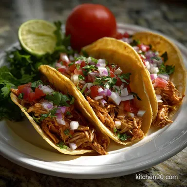 Slow Cooker Chicken Tacos: 10-Minute Prep, Melt-in-Your-Mouth Recipe Card