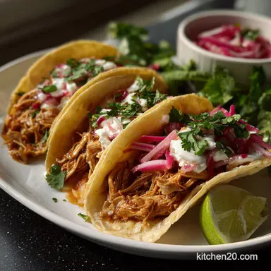 Slow Cooker Chicken Tacos: 10-Minute Prep, Melt-in-Your-Mouth