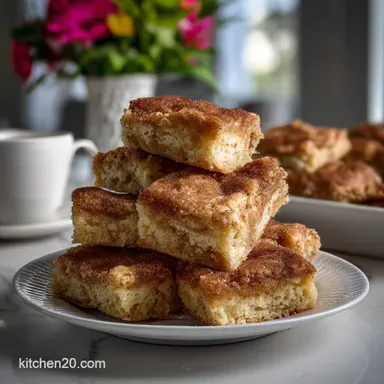 Snickerdoodle Bars: Soft, Chewy, and Ready in 45 Minutes Recipe Card