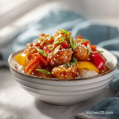 Sweet and Sour Chicken with Pineapple for 4 Servings