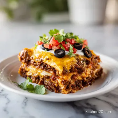 Easy Taco Casserole Recipe in 30 Minutes Recipe Card