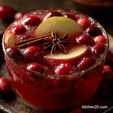 Thanksgiving Punch: The Easy Spiced Cranberry Apple Cider Recipe Recipe Card