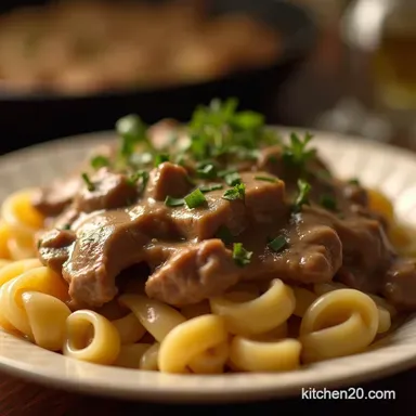 The Ultimate Easy Beef Stroganoff Recipe in Under an Hour Recipe Card