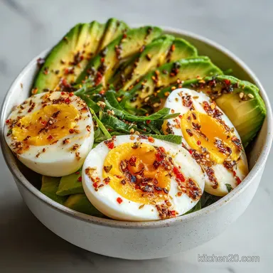 Hard Boiled Egg and Avocado Bowl in 15 Minutes