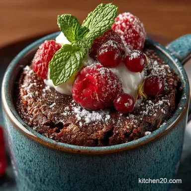 The Emergency Fudgy Chocolate Mug Cake Ready in Just 90 Seconds Recipe Card