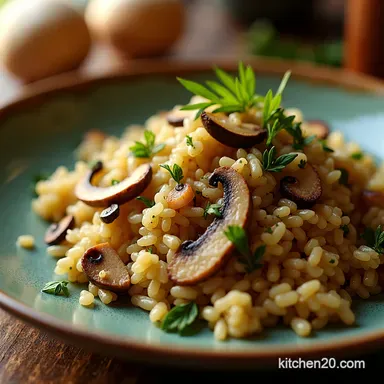 Enchanted Forest Mushroom Wild Rice Pilaf My GoTo Recipe Card