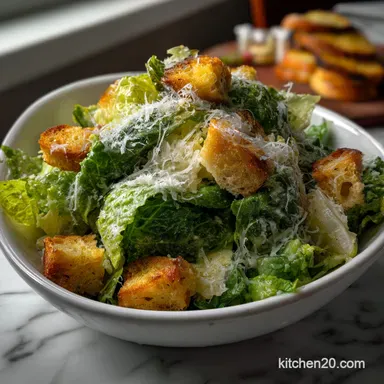 Our Favorite Homemade Caesar Salad: Velvety Dressing Recipe Card