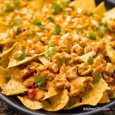 Fiesta Chicken Nachos Supreme My Easy Recipe Recipe Card