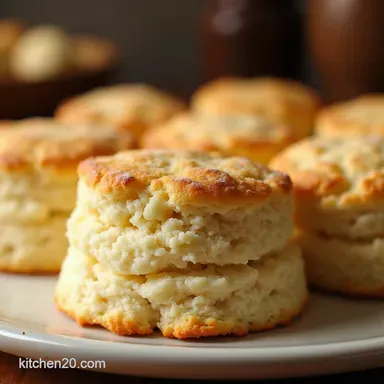 CloudLike Buttermilk Biscuits The Secret to Perfect Flakes Recipe Card