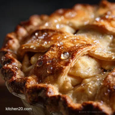 Apple Pie: The Perfect Deep-Dish Recipe with Flaky All-Butter Crust Recipe Card