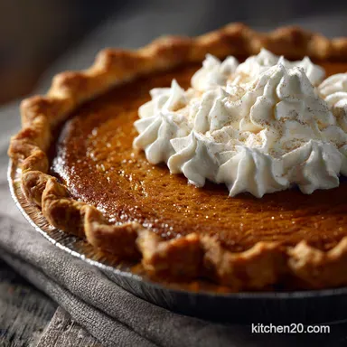 Pumpkin Pie: The Ultimate Silky, Spiced Recipe with Flaky Crust Recipe Card