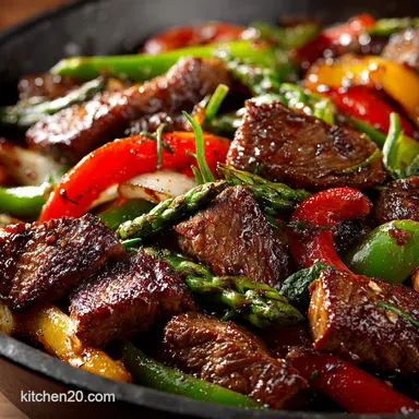 30Minute Pepper Steak Stir Fry Flash in the Pan Dinners Sorted Recipe Card