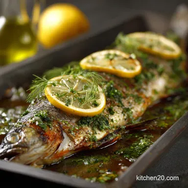 Foil Baked Trout Recipe: Zesty Lemon Herb Fish, Ready in 30 Mins. Recipe Card
