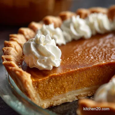 Pumpkin Pie Recipe: Silky Filling Flaky Crust (No Soggy Bottom) Recipe Card